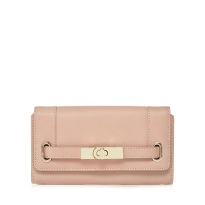 Light pink metal belt purse
